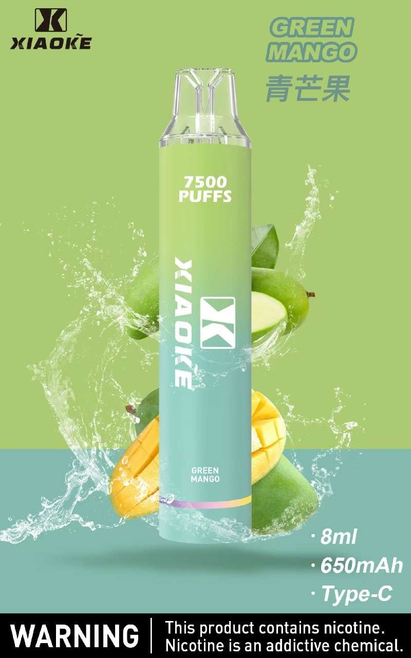 xiaoke梟客7500口一次性抛棄式-青芒果