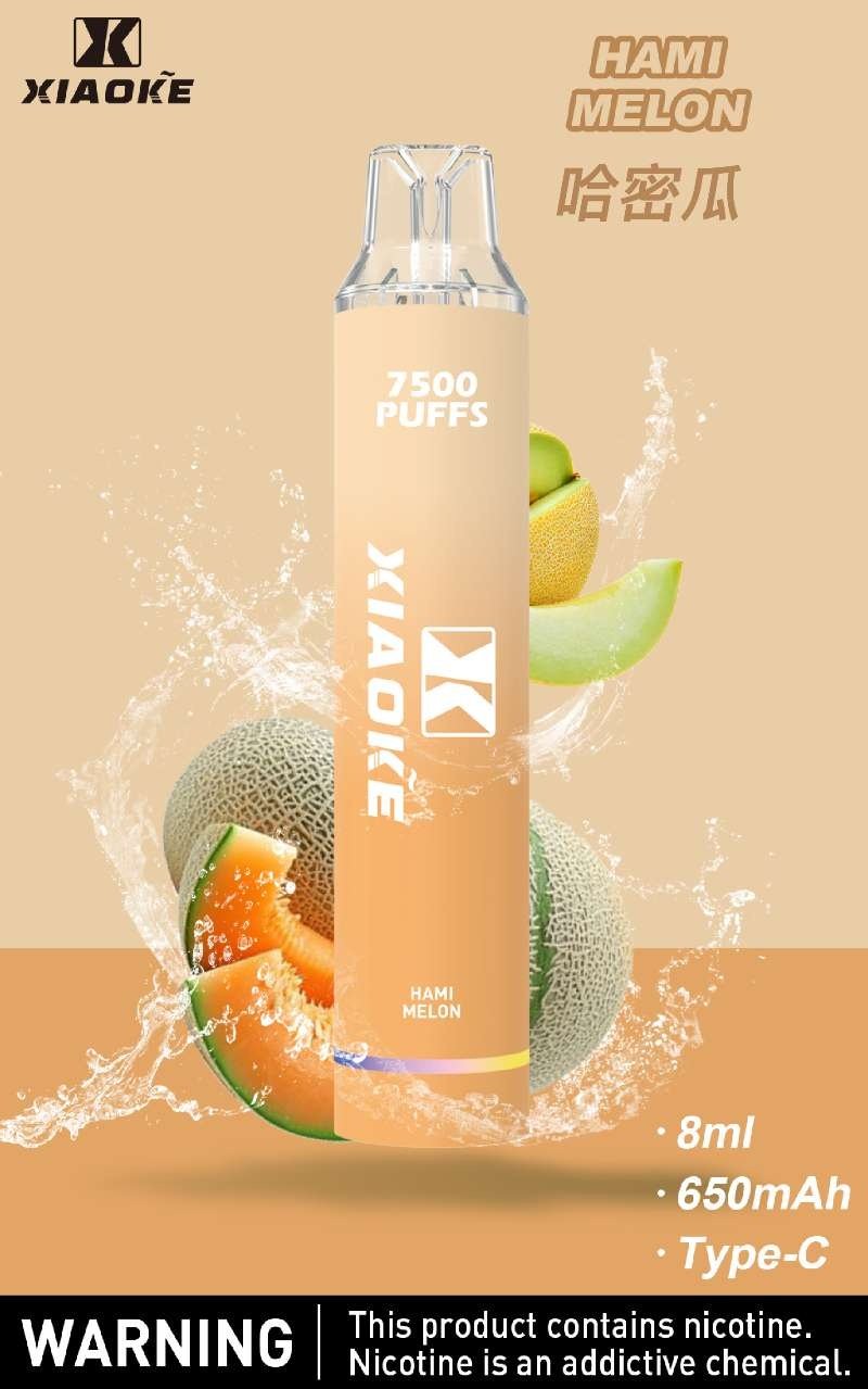 xiaoke梟客7500口一次性抛棄式-哈密瓜