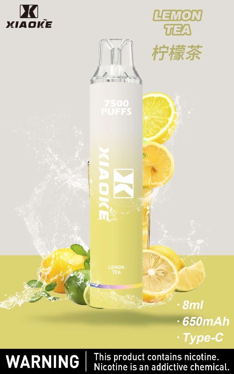 xiaoke梟客7500口一次性抛棄式-檸檬茶