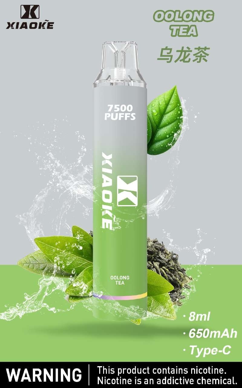 xiaoke梟客7500口一次性抛棄式-烏龍茶