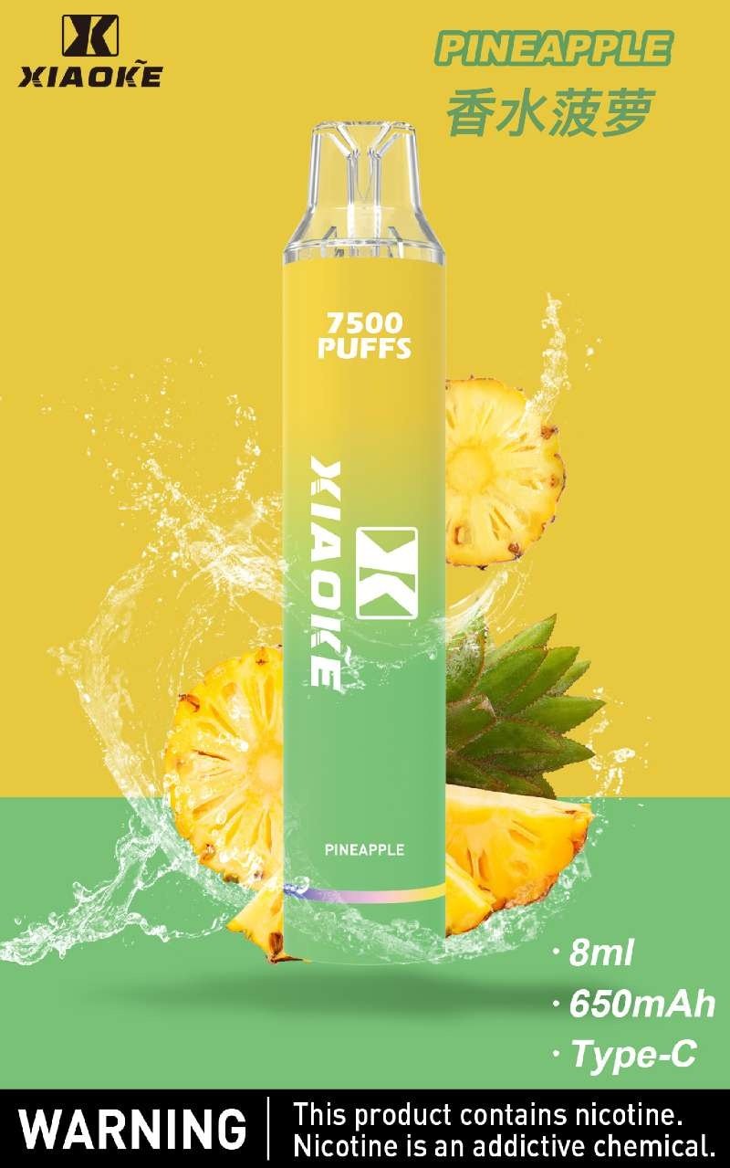 xiaoke梟客7500口一次性抛棄式-香水菠蘿