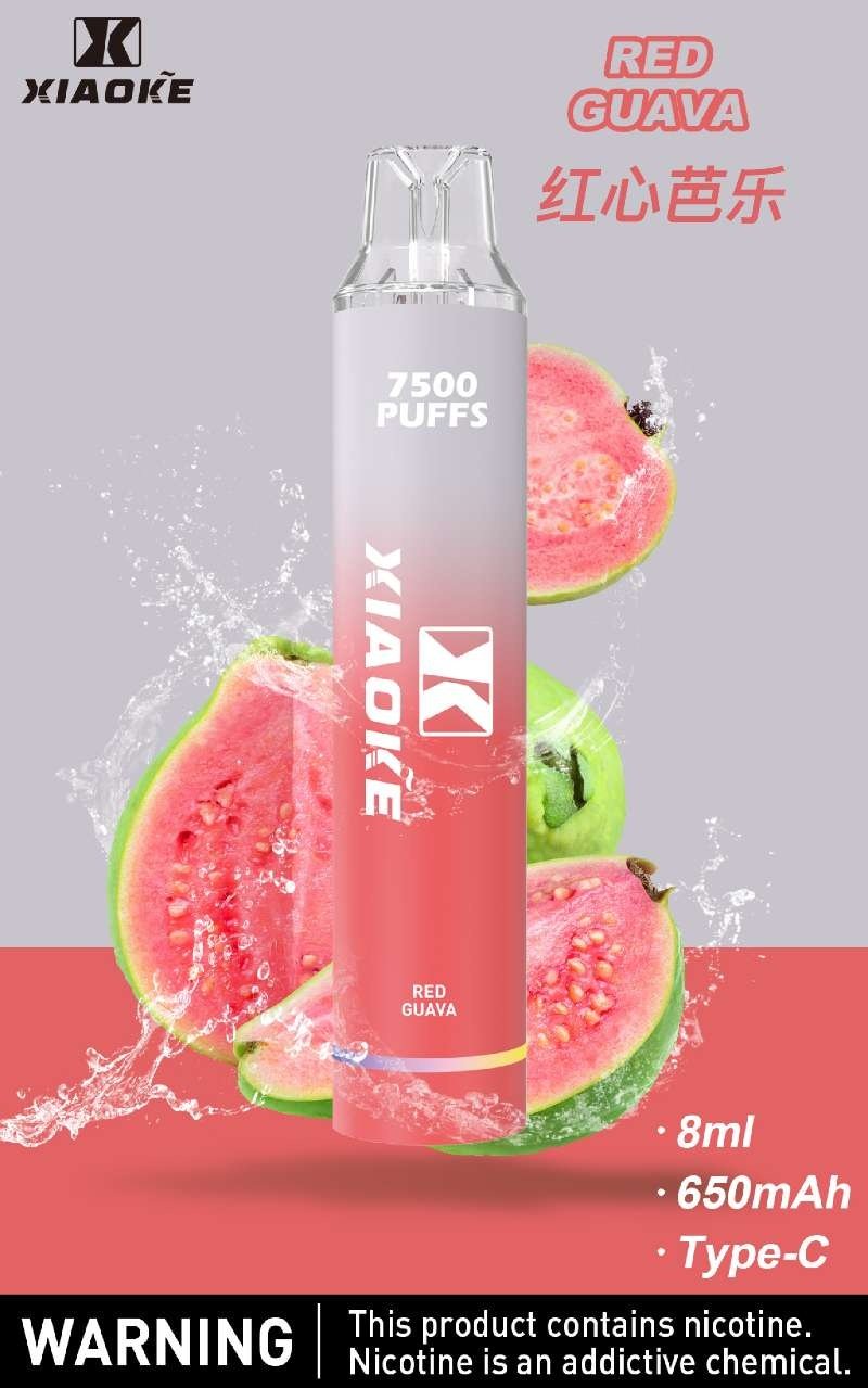 xiaoke梟客7500口一次性抛棄式-紅心芭樂