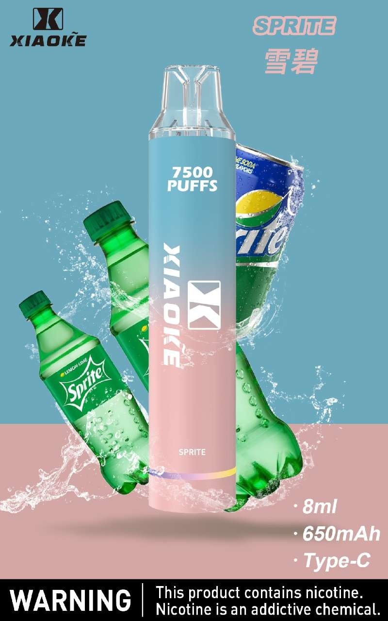 xiaoke梟客7500口一次性抛棄式-雪碧
